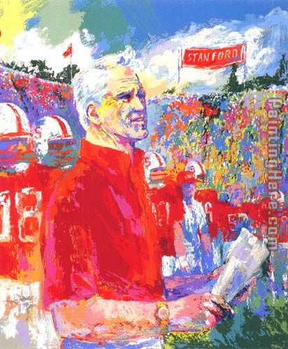 Coach Bill Walsh painting - Leroy Neiman Coach Bill Walsh art painting